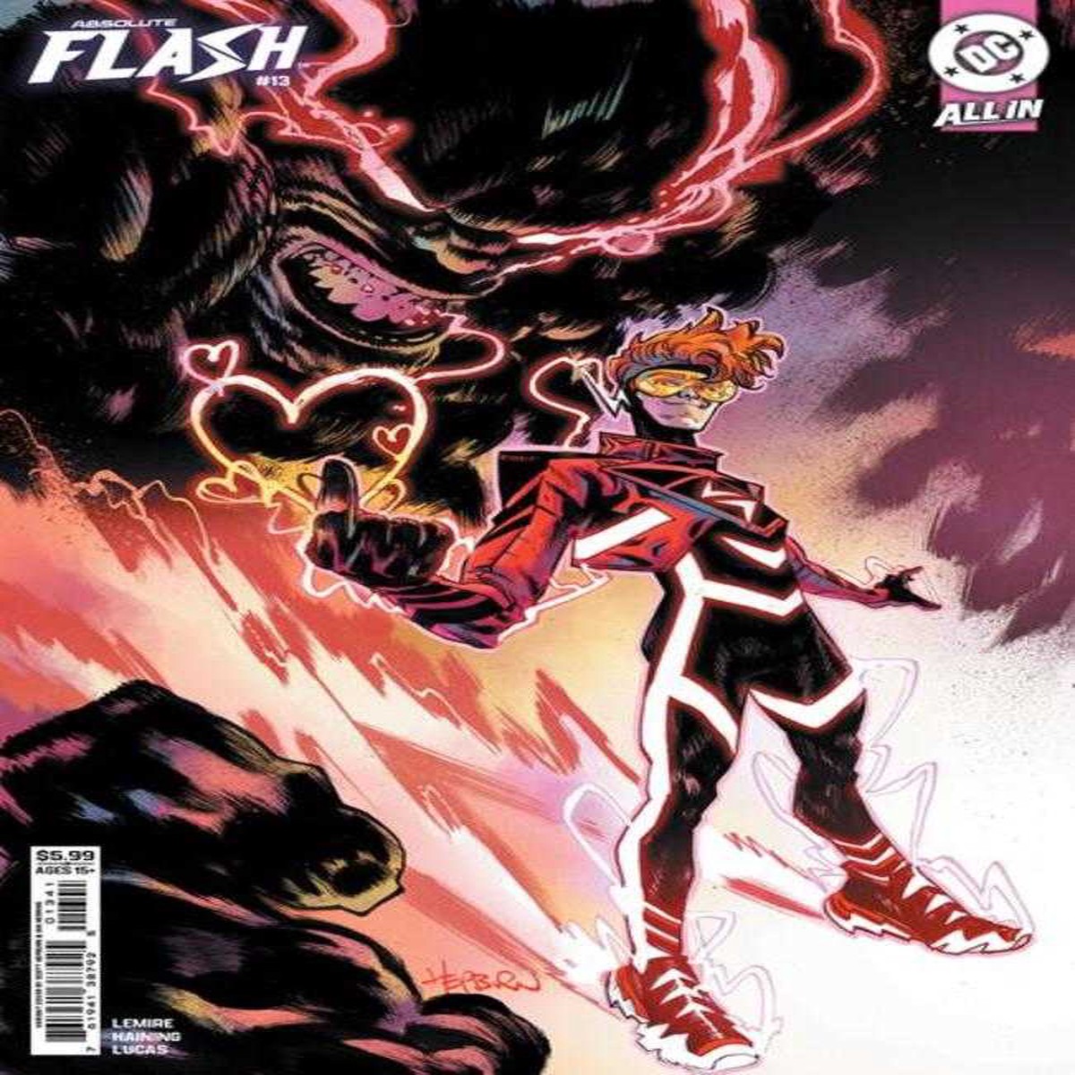Absolute Flash #13 Cover D Scott Hepburn Card Stock Variant