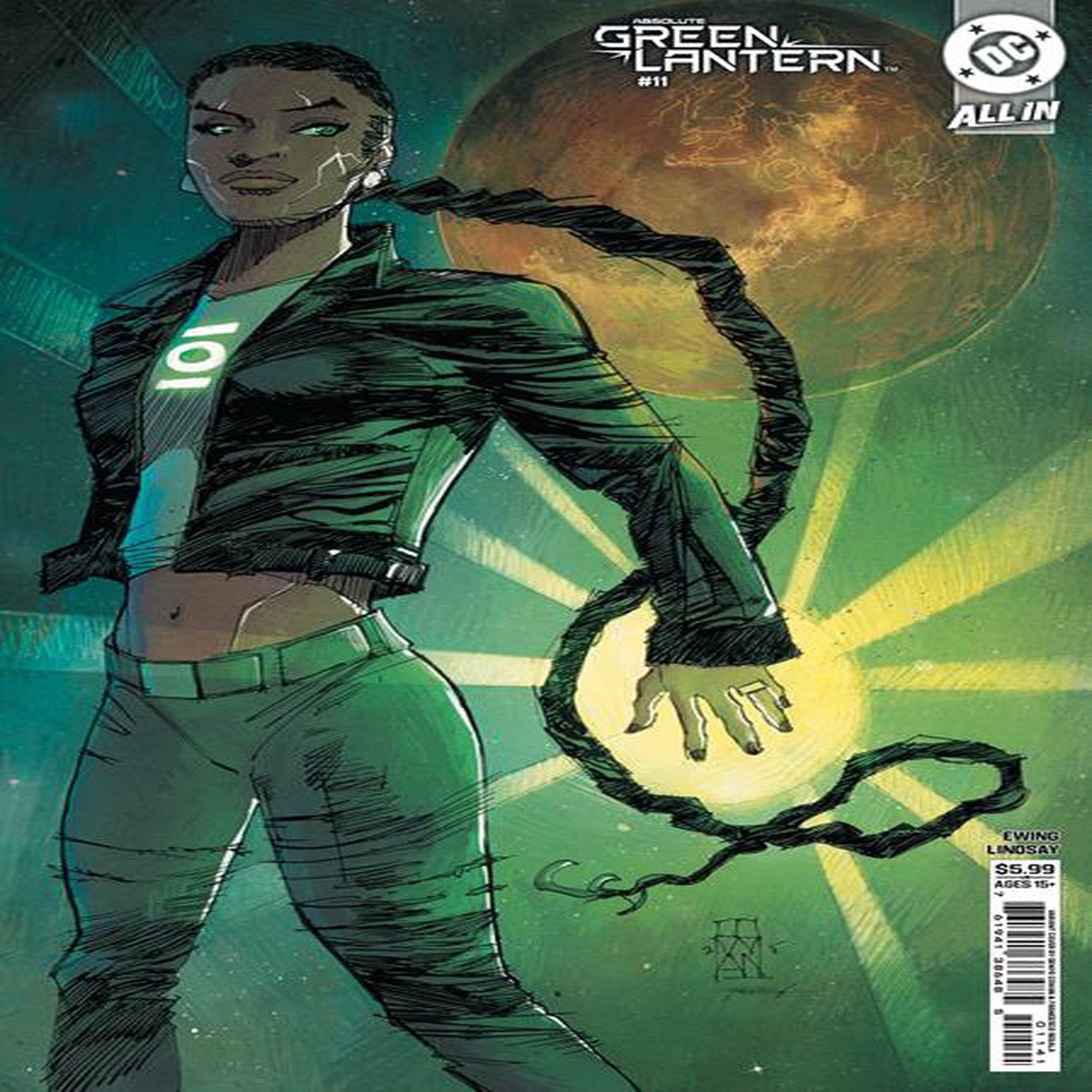 Absolute Green Lantern #11 Cover D Denys Cowan Card Stock Variant
