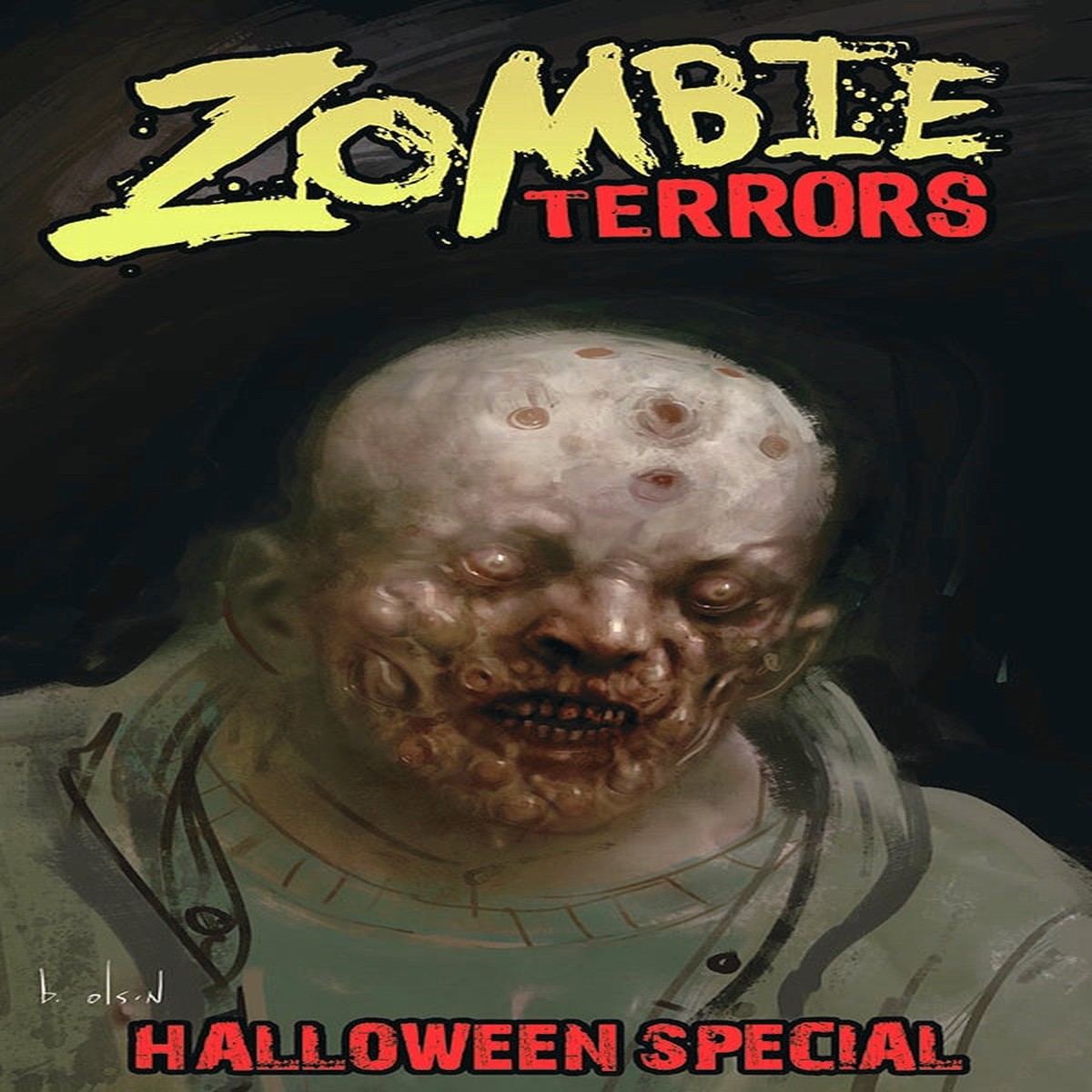 ZOMBIE TERRORS HALLOWEEN SP CVR B OLSON (MR)