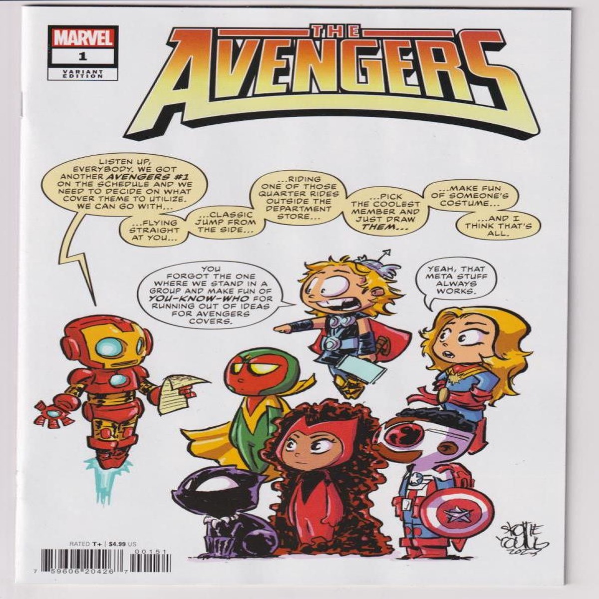 AVENGERS (2023) #01 YOUNG VAR (MARVEL 2023) "NEW UNREAD"