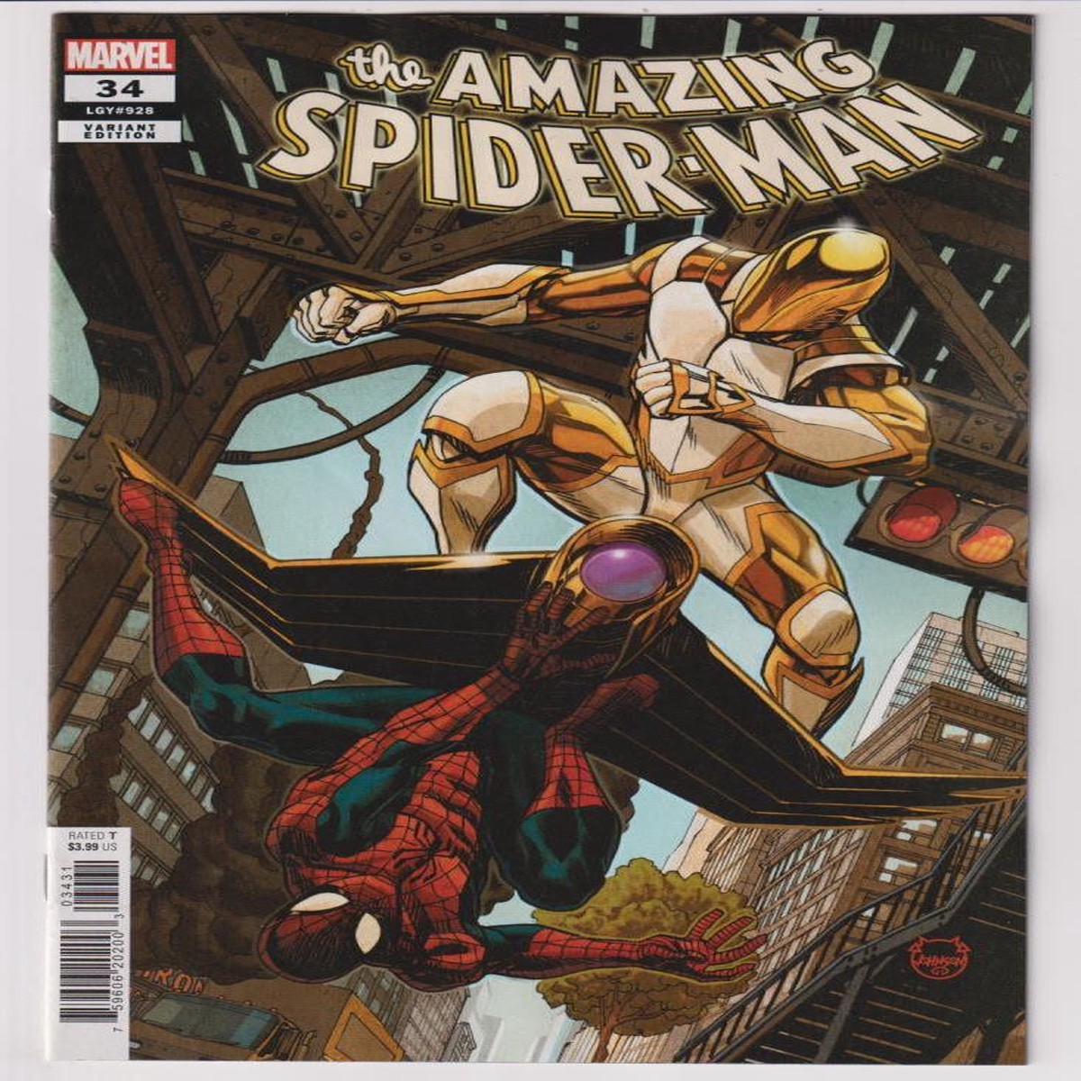 AMAZING SPIDER-MAN (2022) #34 DAVE JOHNSON VAR (MARVEL 2023) "NEW UNREAD"