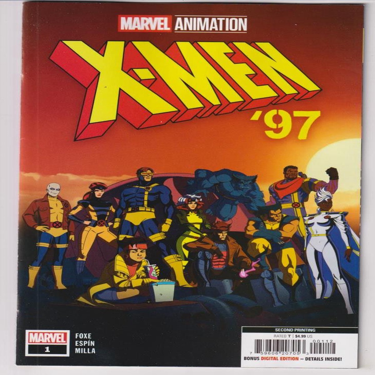X-MEN 97 #1 2ND PRINT MARVEL ANIMATION VAR (MARVEL 2024) "NEW UNREAD"