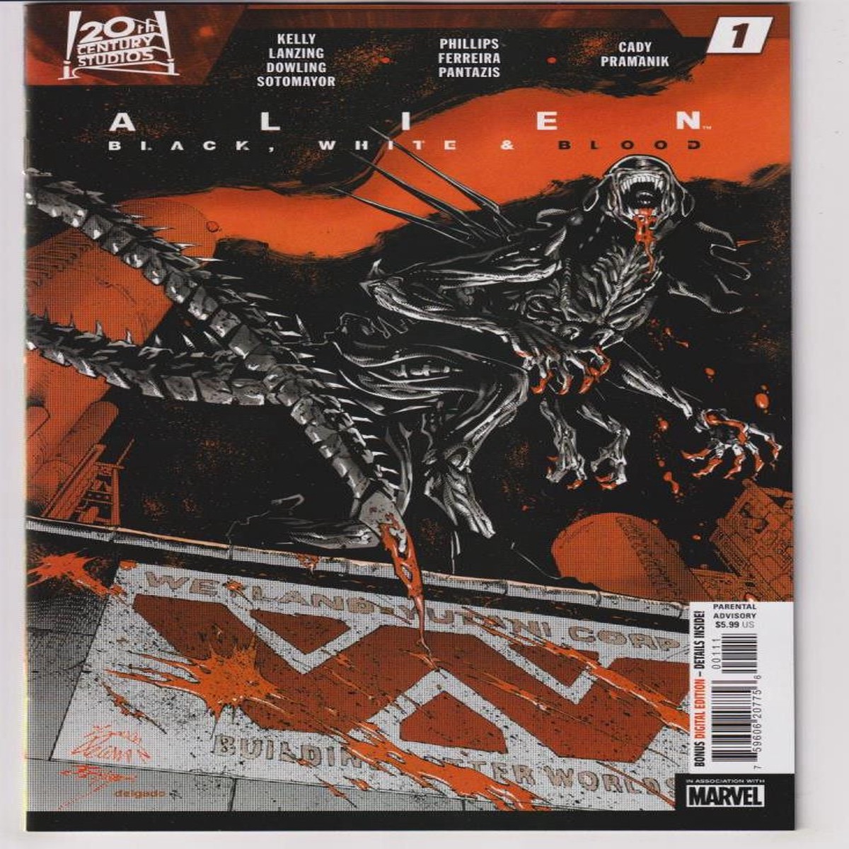 ALIEN BLACK WHITE BLOOD #1 (MARVEL 2024) "NEW UNREAD"