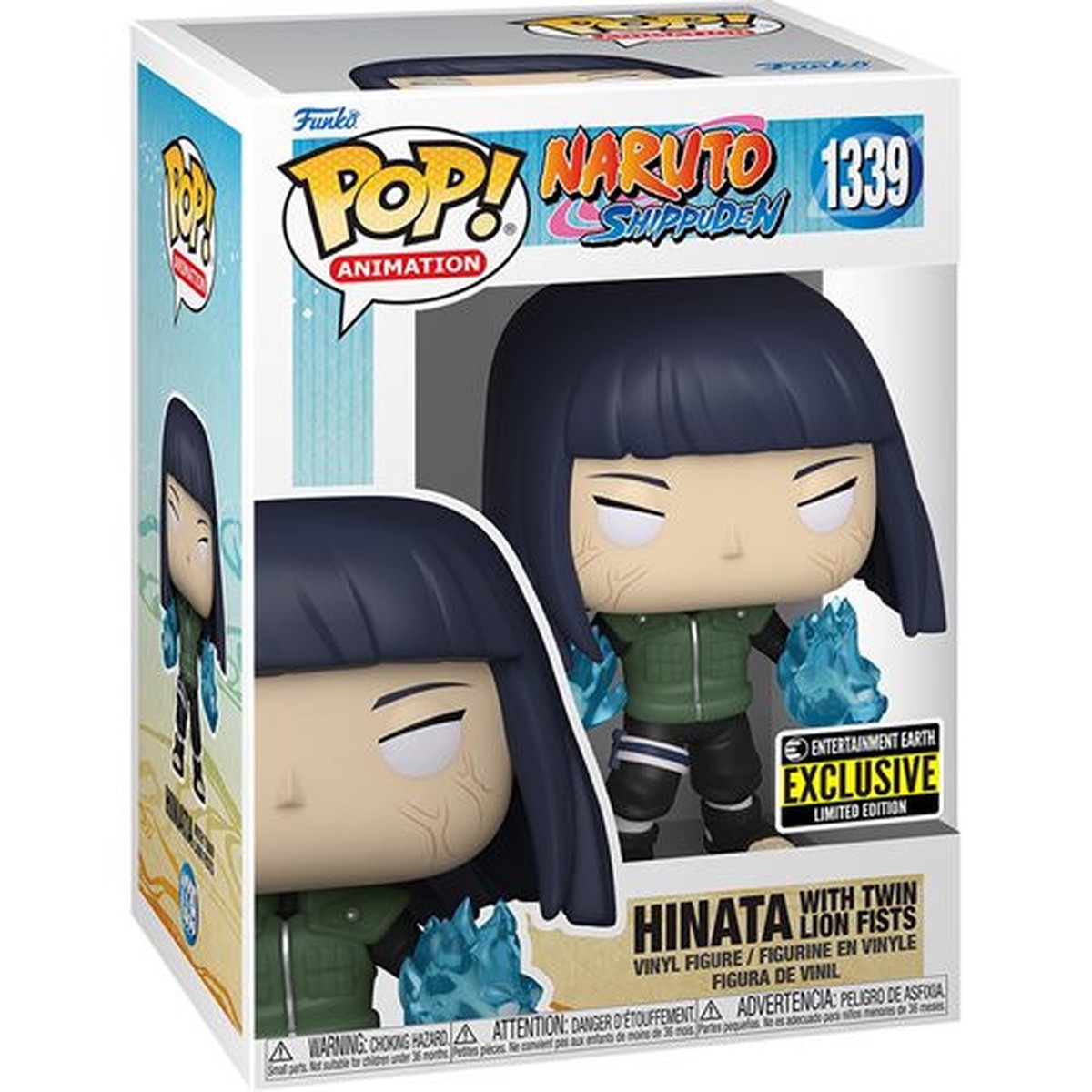 Naruto: Shippuden Hinata with Twin Lion Fists Funko Pop! Vinyl Figure #1339 - CHASE- Entertainment Earth Exclusive
