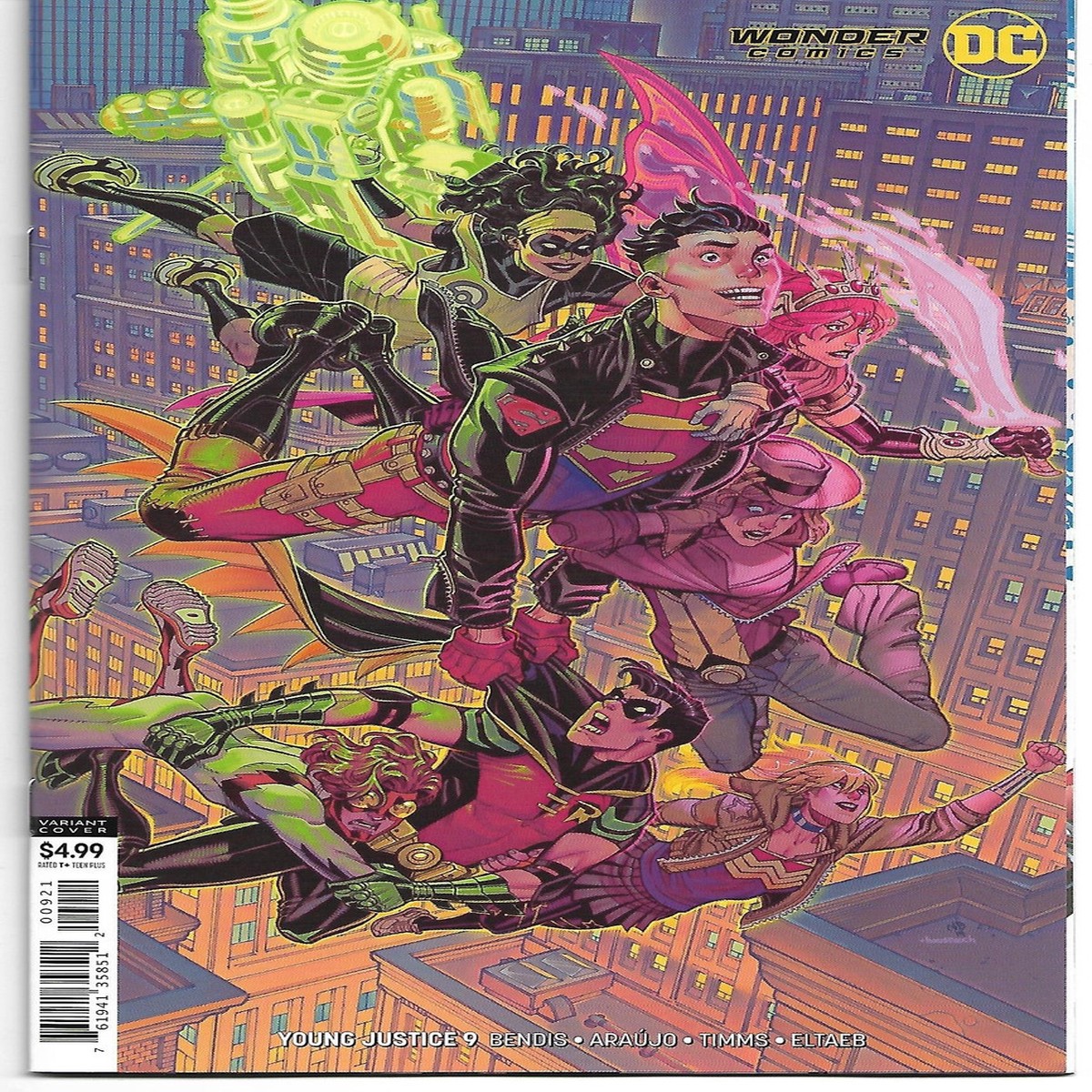 YOUNG JUSTICE #09 CARD STOCK VAR ED (DC 2019) C2