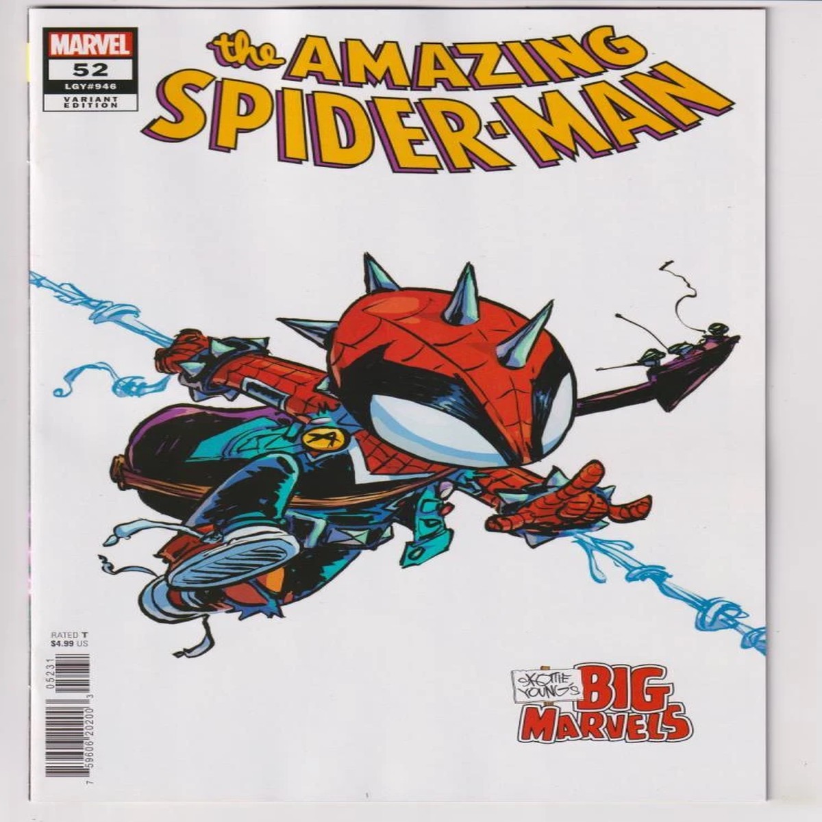 AMAZING SPIDER-MAN (2022) #52 SKOTTIE YOUNG BIG MARVEL VAR (MARVEL 2024) "NEW UNREAD"