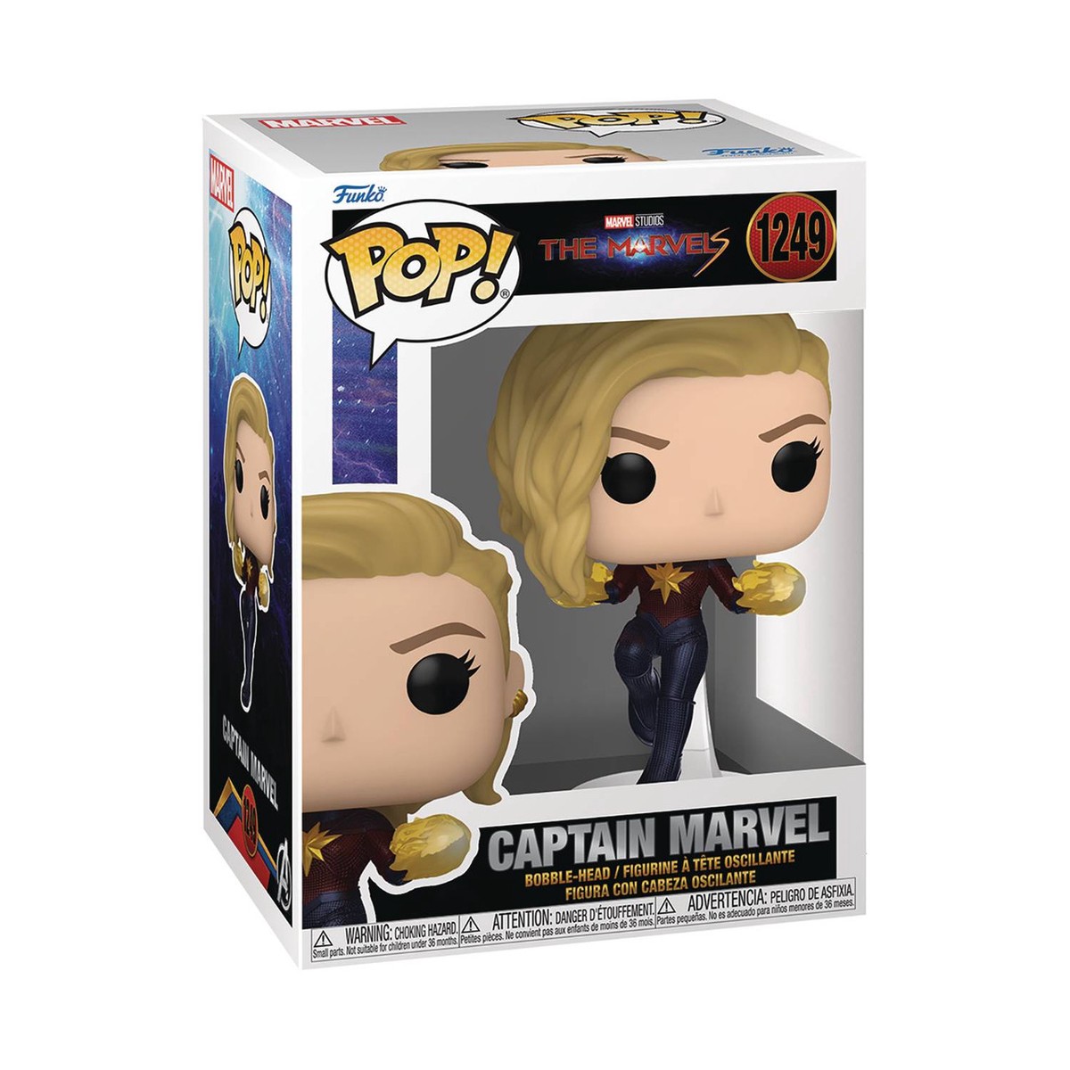 POP VINYL: THE MARVELS CAPTAIN MARVEL VIN FIG