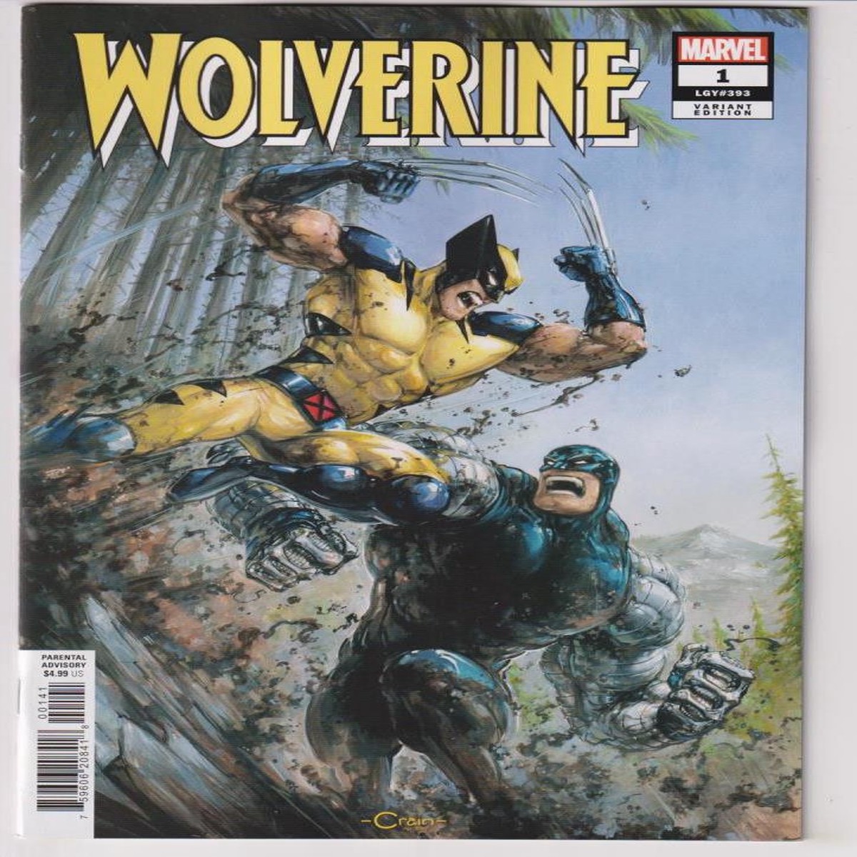 WOLVERINE (2024) #01 WOLVERINE #1 CLAYTON CRAIN VAR (MARVEL 2024) "NEW UNREAD"