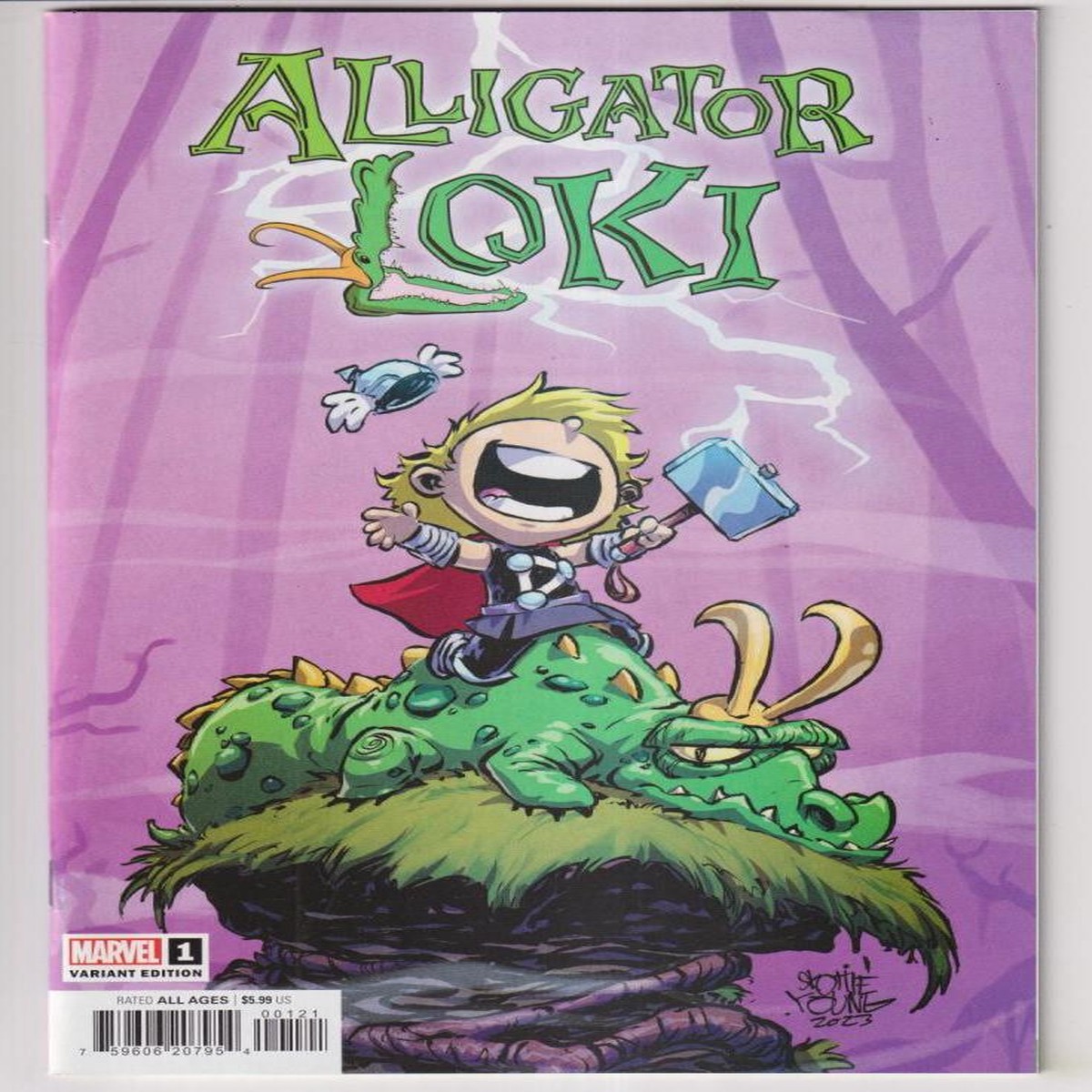 ALLIGATOR LOKI #1 SKOTTIE YOUNG VAR (MARVEL 2023) C2 "NEW UNREAD"