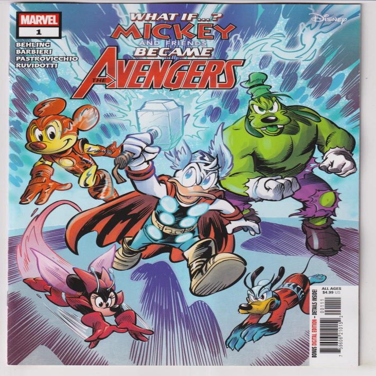 WHAT IF MICKEY & FRIENDS BECAME AVENGERS #1 (MARVEL 2025) "NEW UNREAD"
