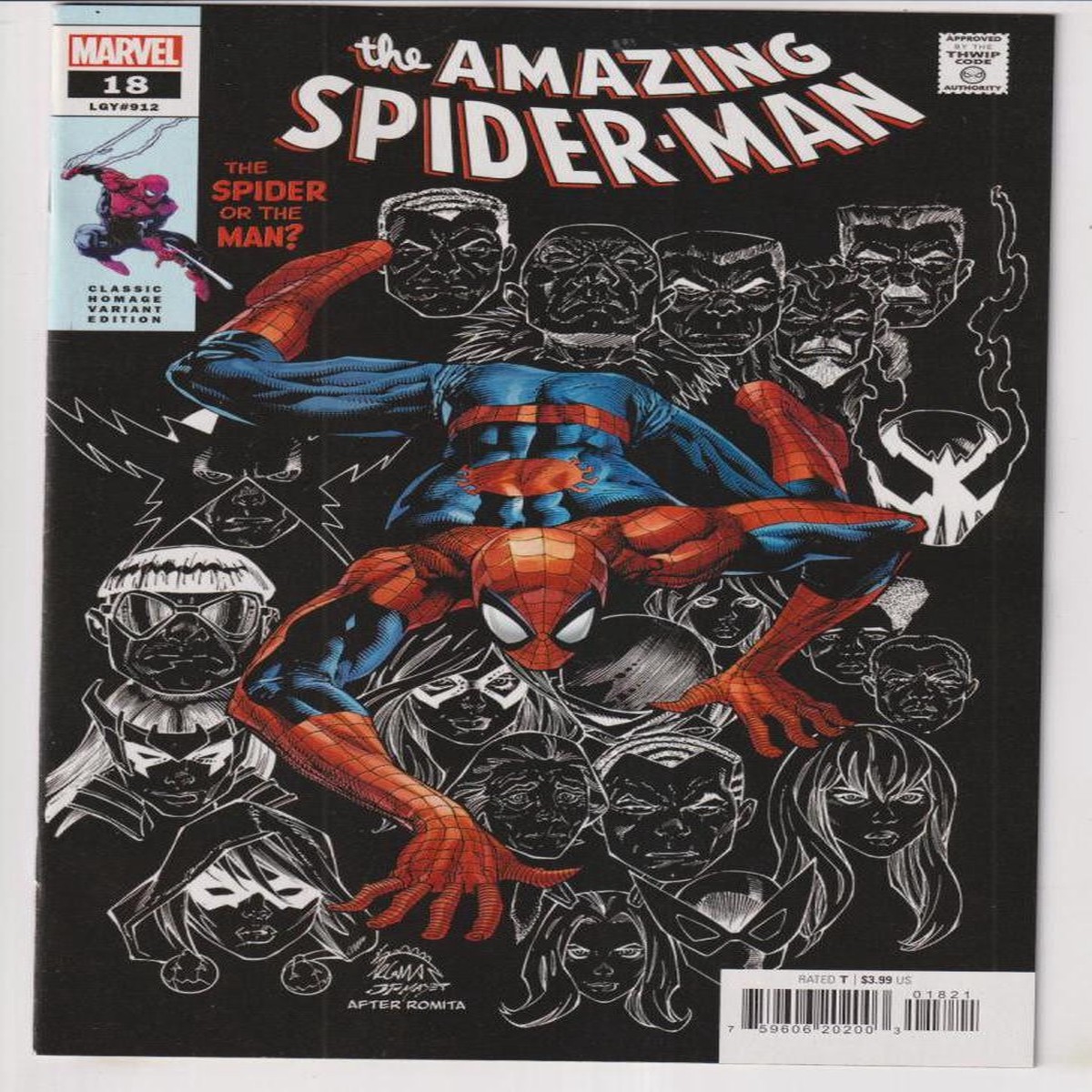 AMAZING SPIDER-MAN (2022) #18 STEGMAN CLASSIC HOMAGE VAR (MARVEL 2023) "NEW UNREAD" C2