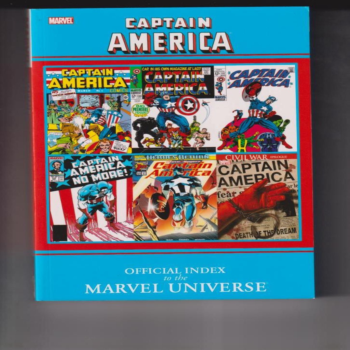 CAPTAIN AMERICA OFF INDEX TO MARVEL UNIVERSE GN TP"NEW UNREAD"