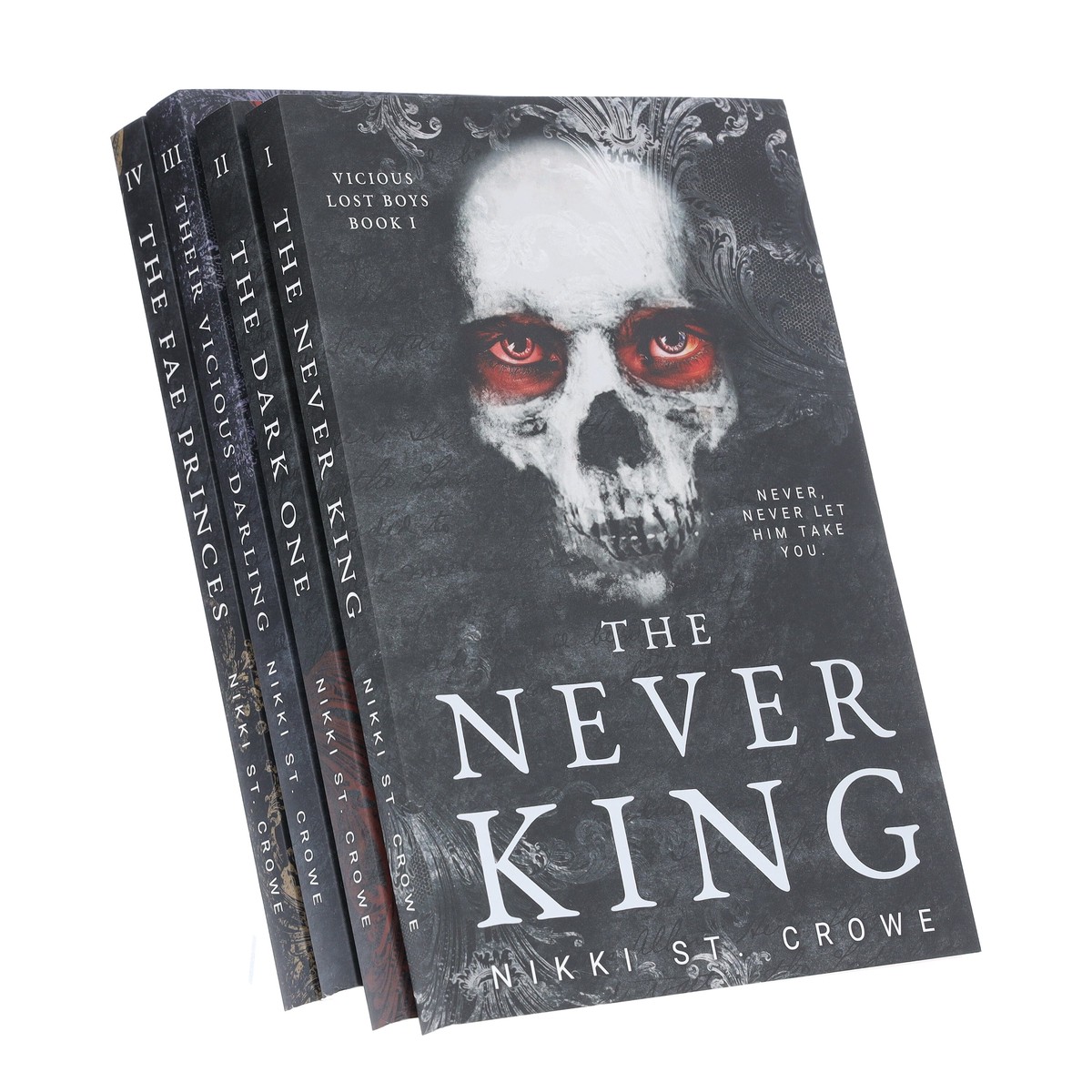 Vicious Lost Boys Series: A Peter Pan Dark Romance by Nikki St. Crowe 4 Books Collection Set - Fiction - Paperback