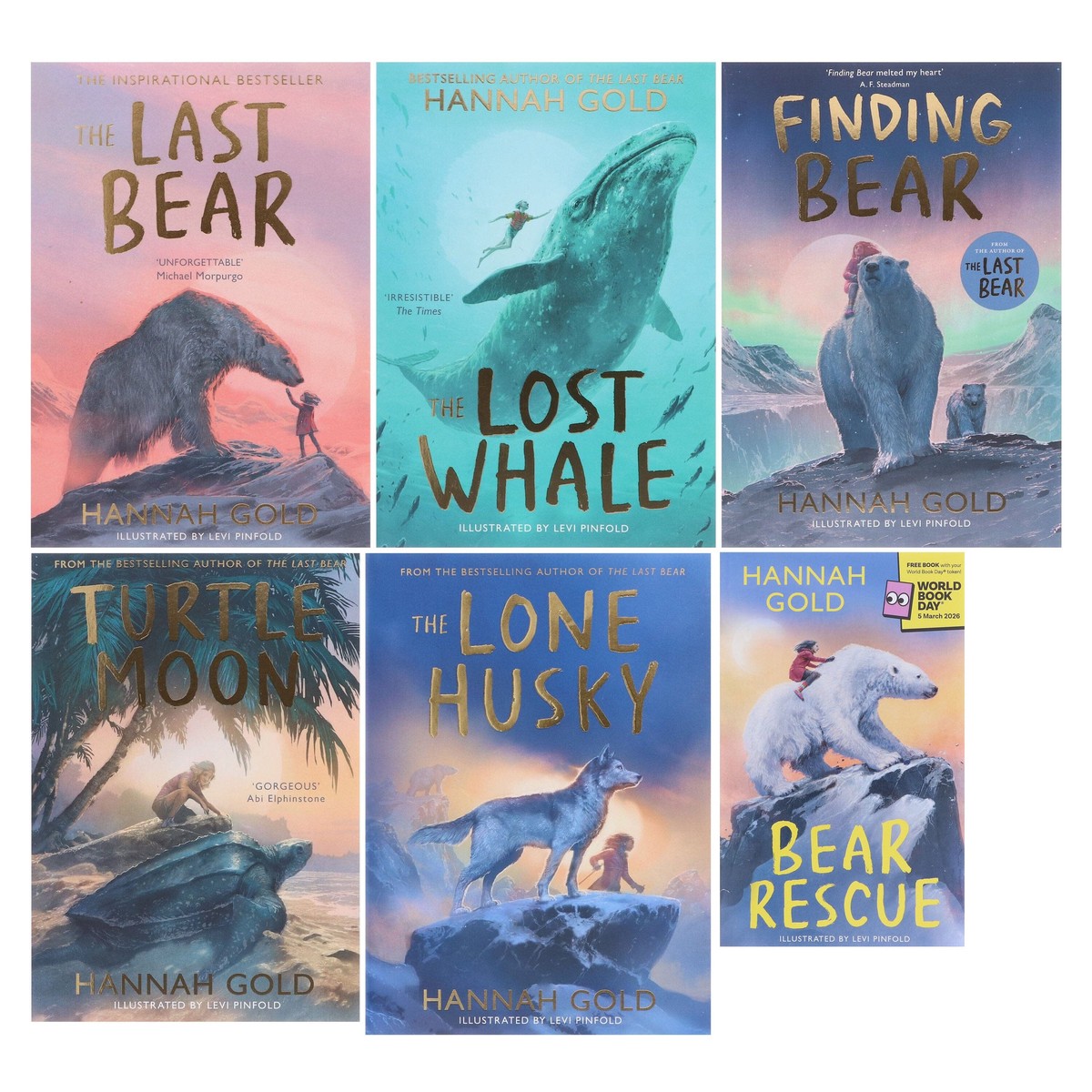 Hannah Gold Colllection Illustrated 6 Books Set (Includes World Book Day 2026) - Ages 8+ - Paperback/Hardback