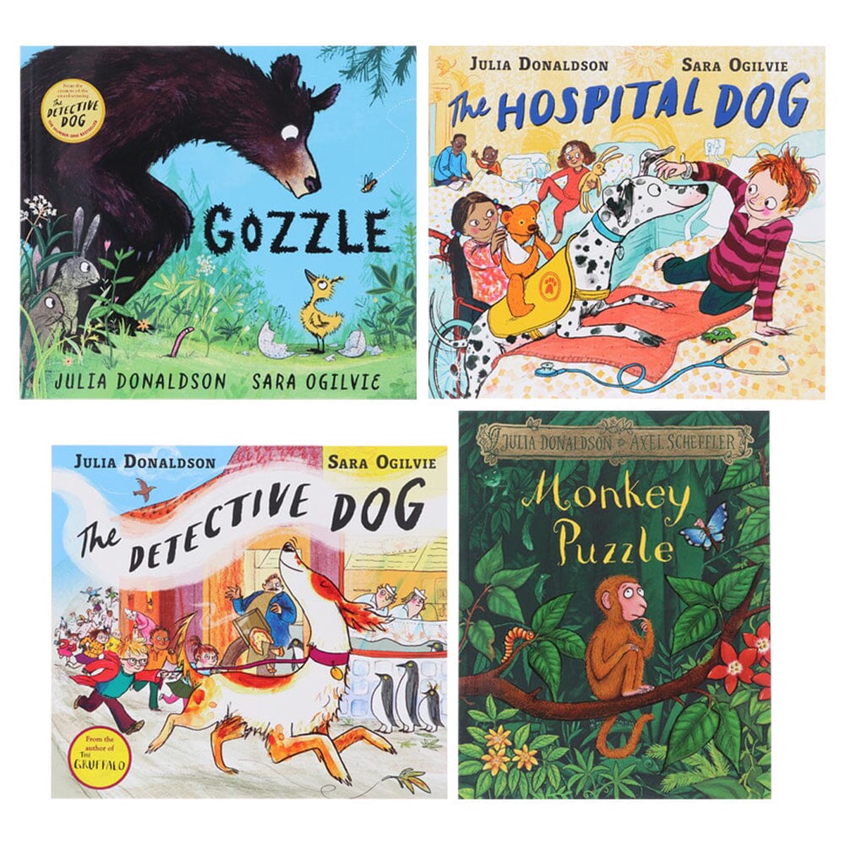 Julia Donaldson Collection Illustrated 4 Picture Books Set - Ages 3-5 - Paperback