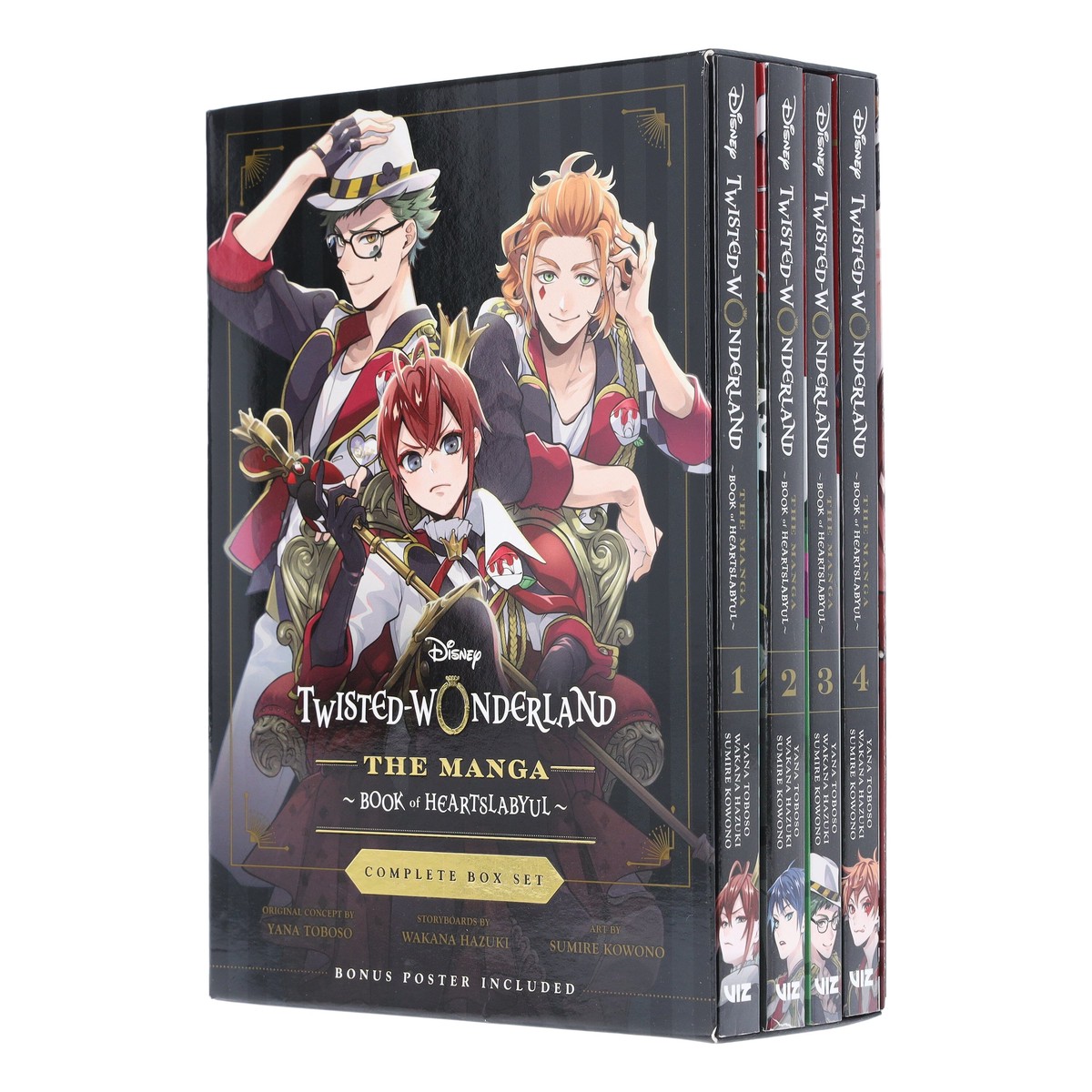 Disney Twisted-Wonderland: The Manga - Book of Heartslabyul 4 Books Complete Box Set - Manga - Paperback