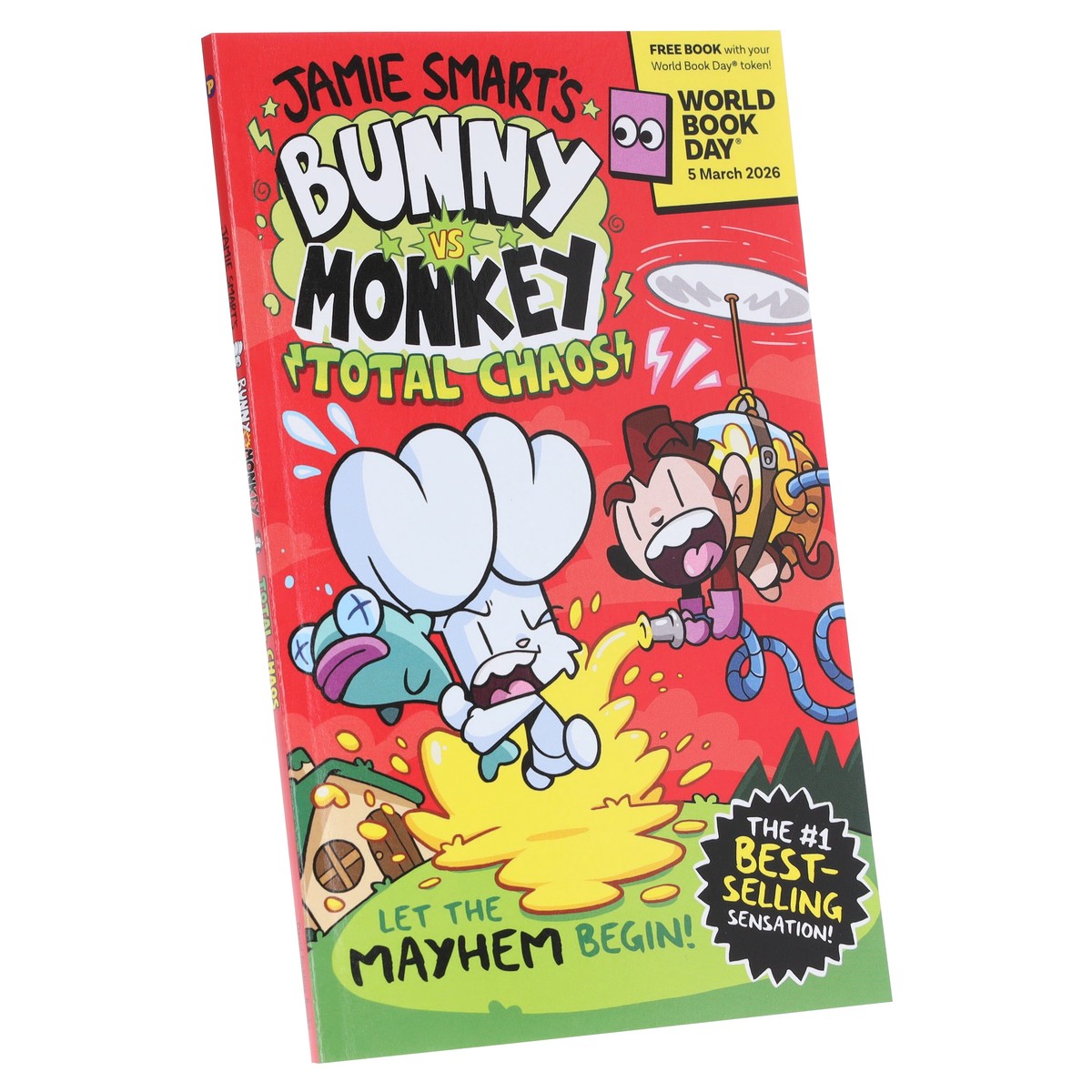 Bunny vs Monkey: Total Chaos!: World Book Day 2026 by Jamie Smart - Ages 7-9 - Paperback