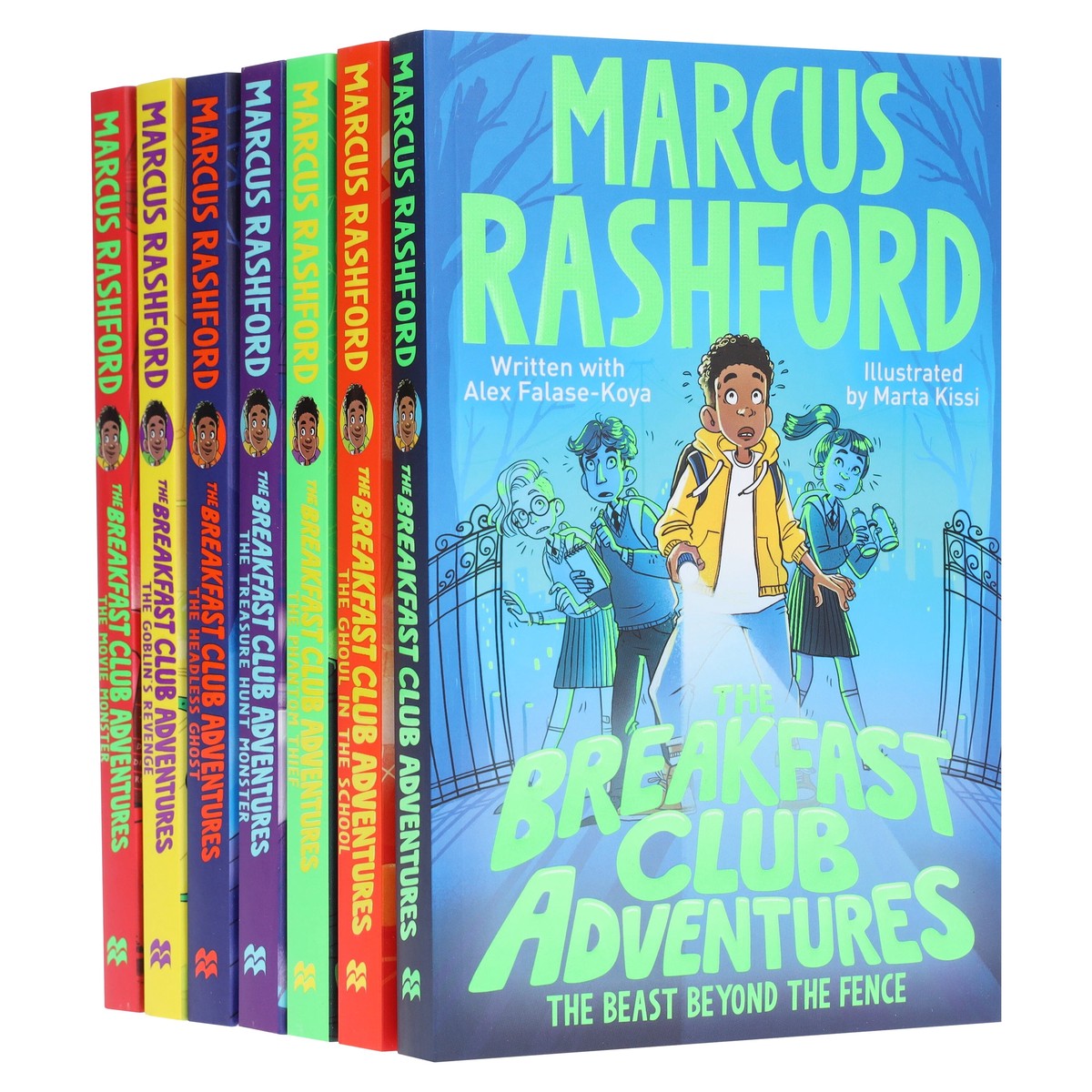 The Breakfast Club Adventures Series By Marcus Rashford Illustrated 7 Books Collection Set - Ages 8-11 - Paperback