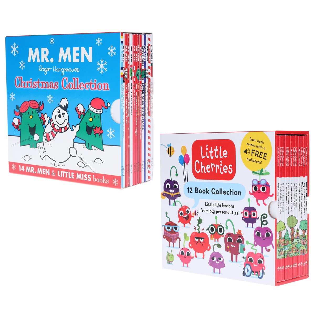 Mr Men Christmas Collection & Little Cherries Little Life Lessons from Big Personalities: 26 Books Collection Box Set - Ages 0-5 - Paperback
