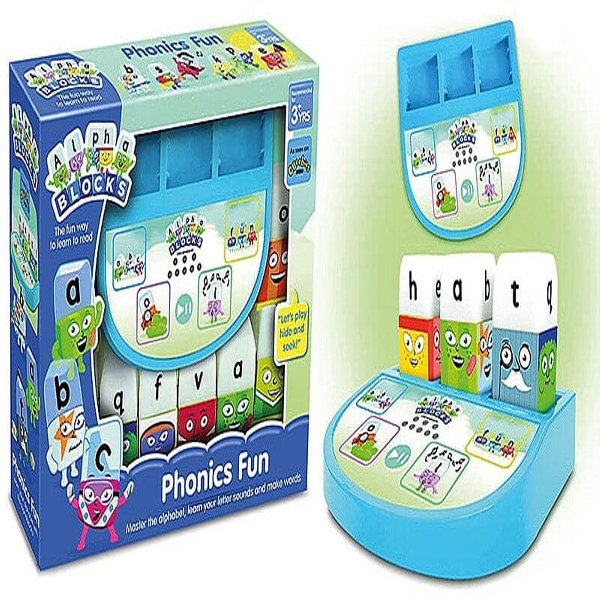 Alphablocks Phonics Fun: Learn Letter Recognition and Sounds, Spelling and Vocabulary Perfect for Interactive Play and Child Development - Ages 3+ - Educational Toy