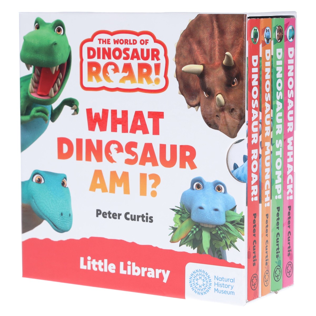 The World of Dinosaur Roar!: What Dinosaur Am I? by Peter Curtis 4 Books Collection Box Set - Ages 3+ - Board Book