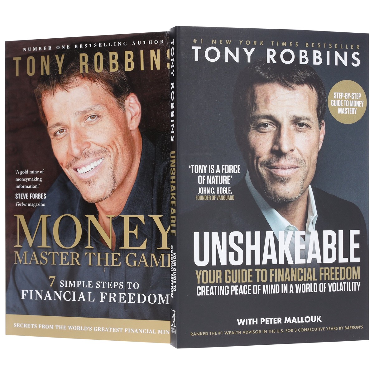 Tony Robbins Collection (Unshakeable: Your Guide to Financial Freedom & Money Master the Game) 2 Books Set – Non Fiction – Paperback