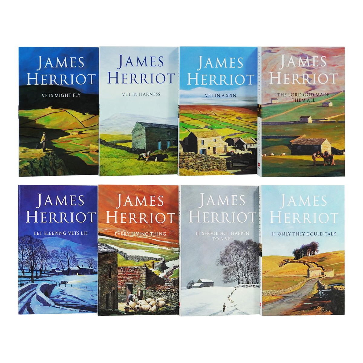 Damaged – All Creatures Great and Small: The Complete James Herriot 8 Books Set – Non-Fiction – Paperback – T 37