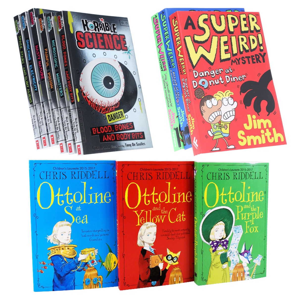Horrible Science, A Super Weird Mystery & Ottoline: 12 Books Collection Set - Ages 7-12 - Paperback
