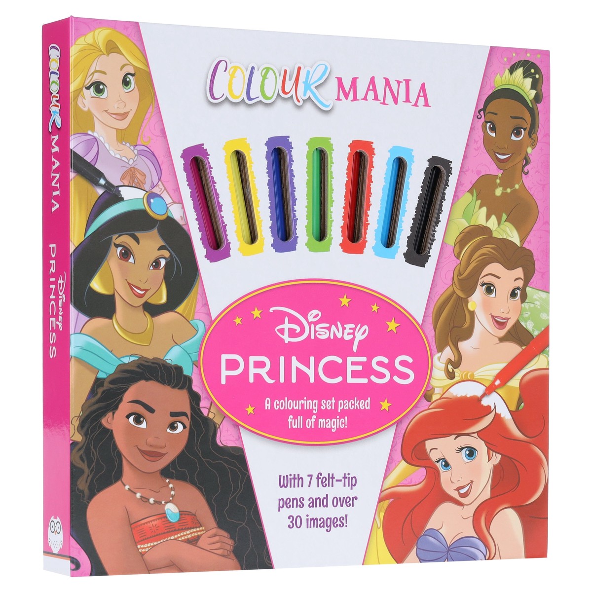 Disney Princess: Colourmania: A Colouring Set Packed full of magic with 7 felt-tip pens and over 30 images! - Ages 7-11 - Paperback
