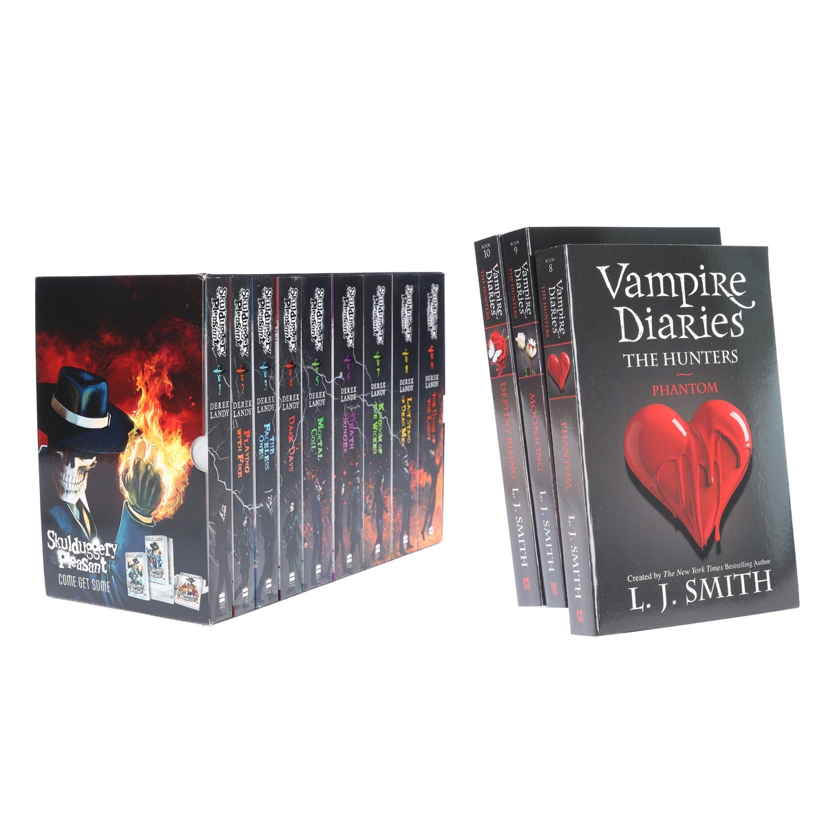 Skulduggery Pleasant & Vampire Diaries The Hunters: 12 Books Collection Set - Ages 11+ - Paperback