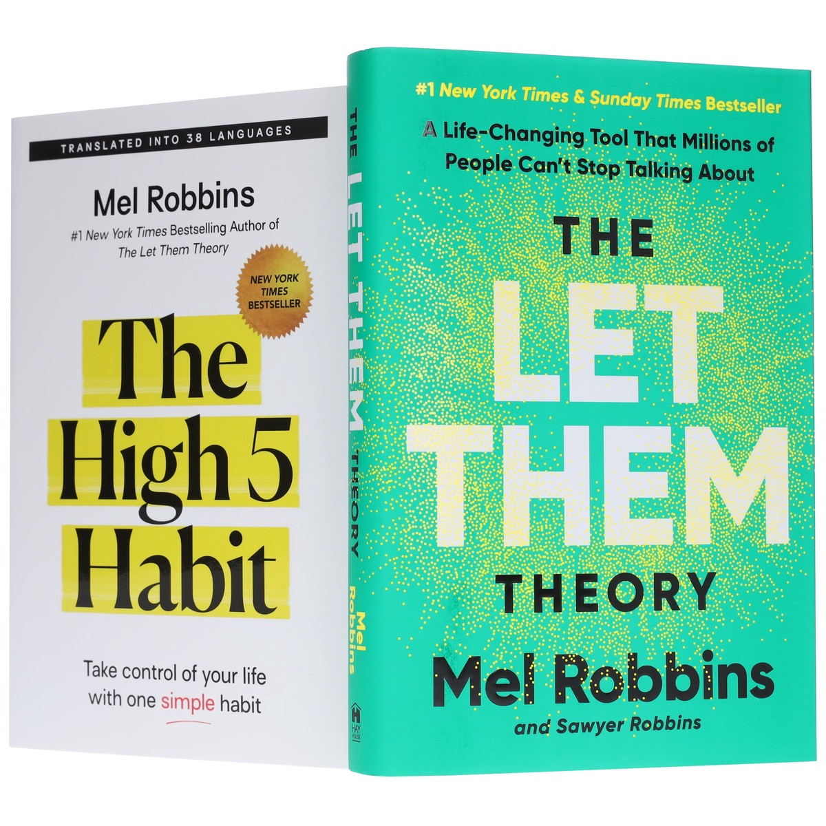 The Let Them Theory & The High 5 Habit by Mel & Sawyer Robbins 2 Books Collection Set - Non Fiction - Paperback/Hardback