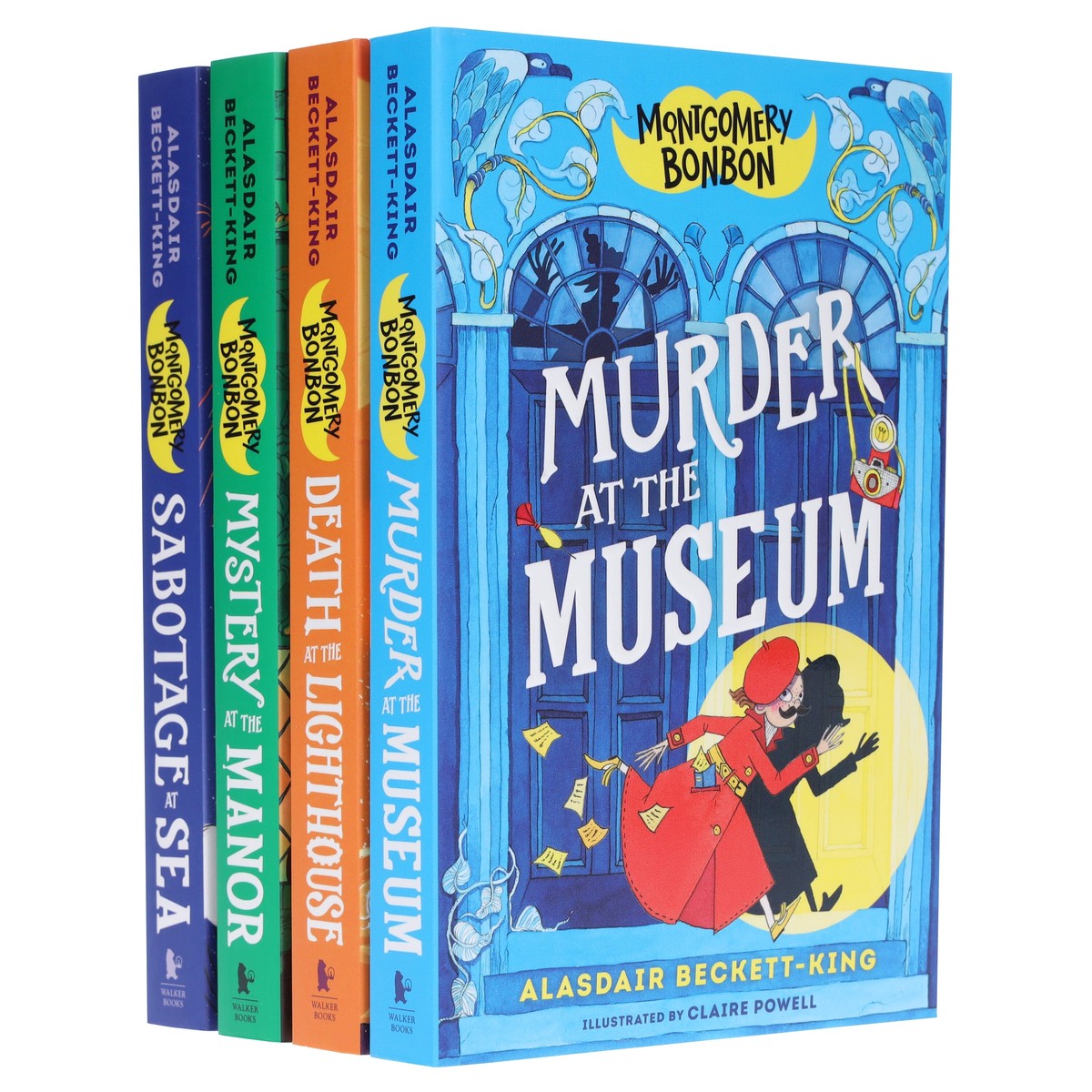 Montgomery Bonbon Series by Alasdair Beckett-King: Illustrated 4 Books Collection Set - Ages 9-12 - Paperback