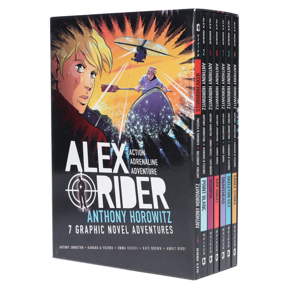 Alex Rider by Anthony Horowitz 7 Graphic Novel Adventures Box Set - Ages 8-16 - Paperback
