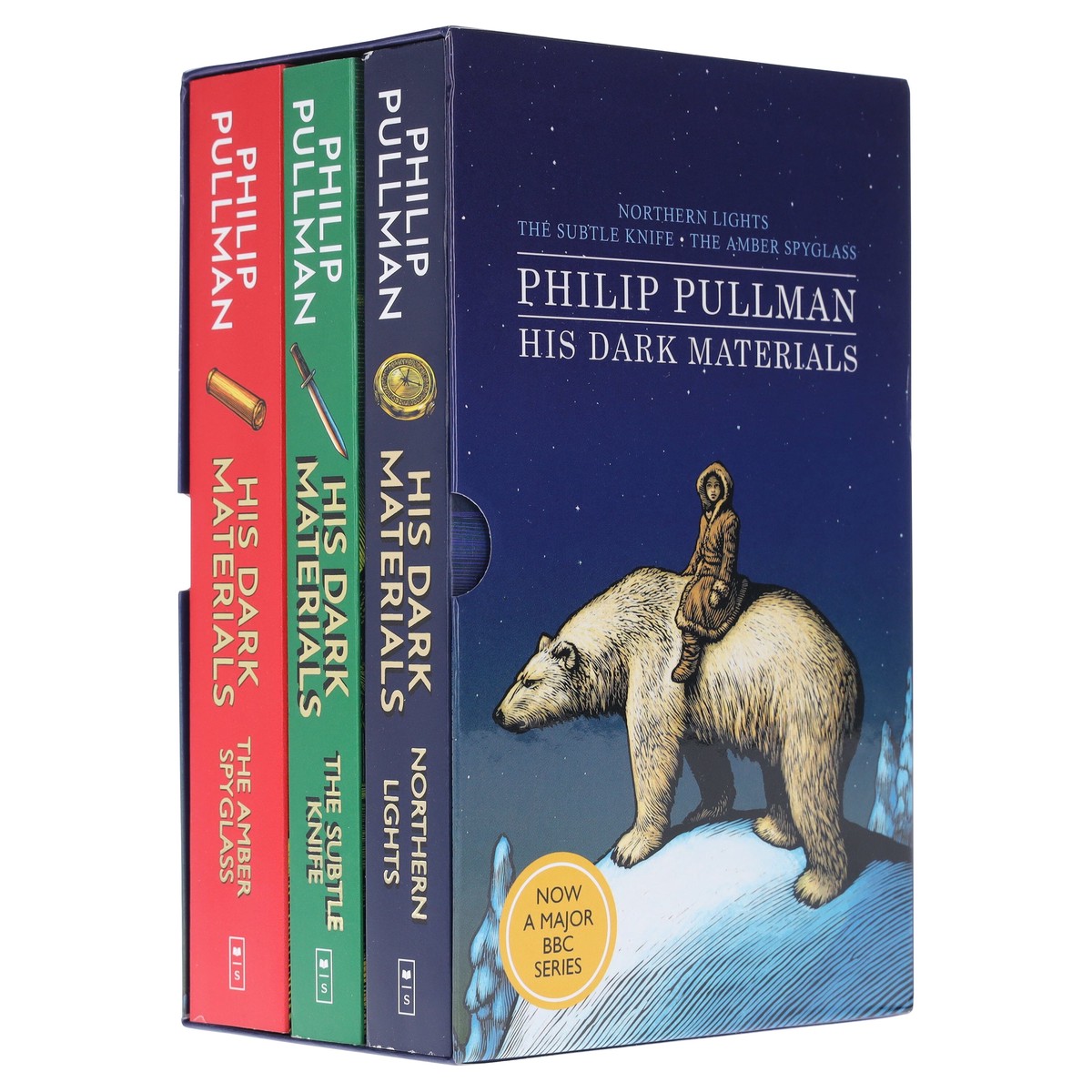 His Dark Materials trilogy by Philip Pullman (Northern Lights, Subtle Knife & Amber Spyglass) 3 Books Collection Box Set - Ages 11+ - Paperback