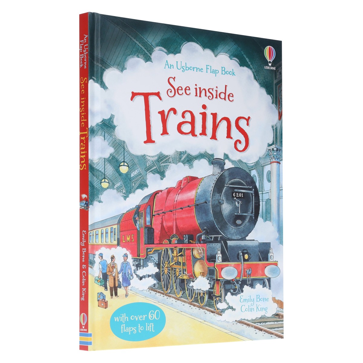 An Usborne Flap Book Series See Inside Trains by Emily Bone & Colin King Ages 6+ – Board Book