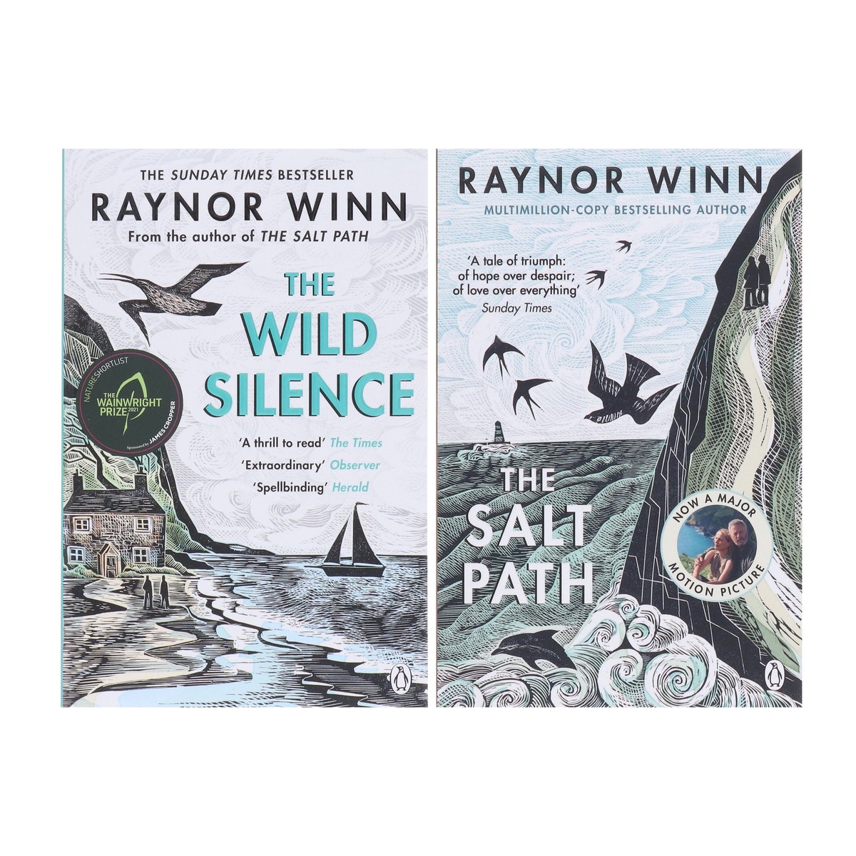 Raynor Winn Collection (The Wild Silence & The Salt Path) 2 Books Set - Non Fiction - Paperback