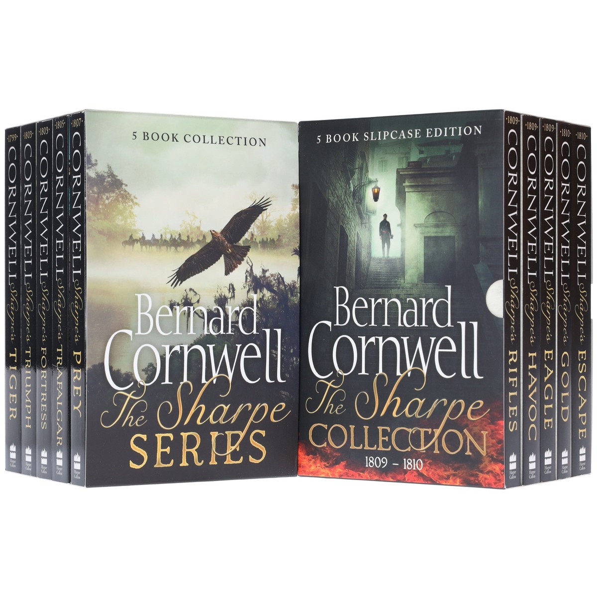 Sharpe Series (Book 1-10) by Bernard Cornwell: 10 Books Collection Set - Fiction - Paperback