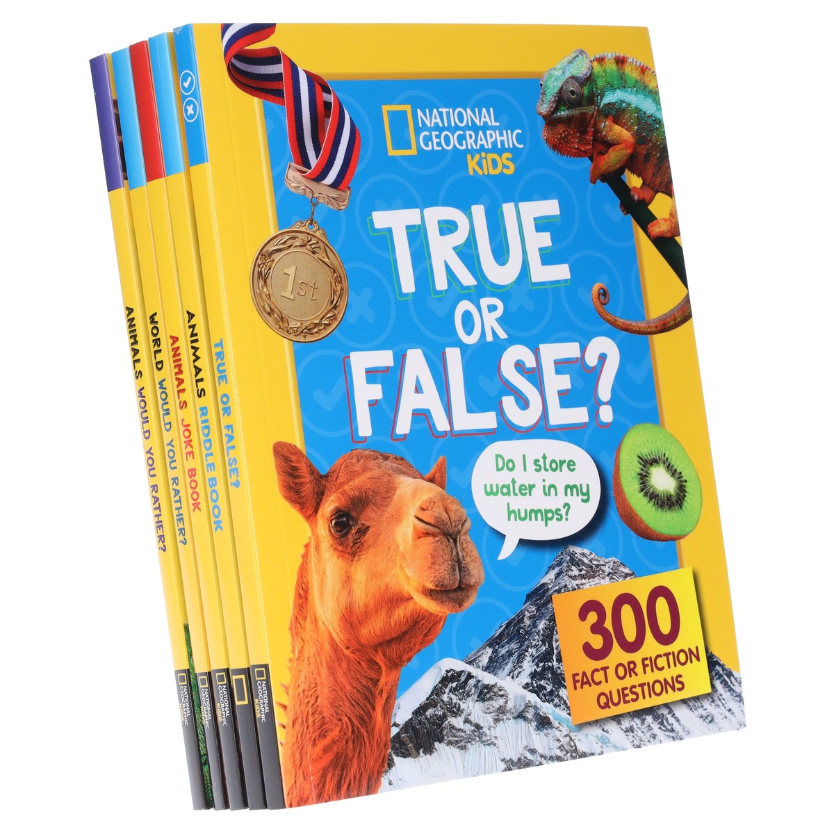 National Geographic Kids Animals Joke Book: 300 Laugh-Out-Loud Jokes 5 Books Collection Set - Ages 6+ - Paperback