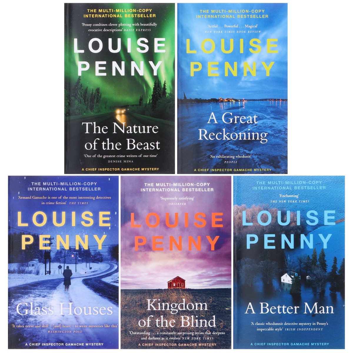 Damaged - Chief Inspector Gamache Mystery Series (Book 11-15) by Louise Penny: 5 Books Collection Set - Fiction- Paperback - T 33