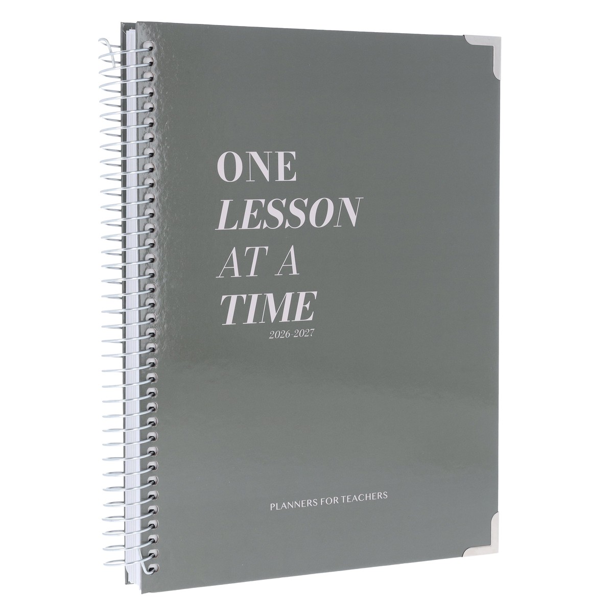 One Lesson At A Time 2026-2027 Teacher Planner - Olive Edition - Spiral Bound Hardback