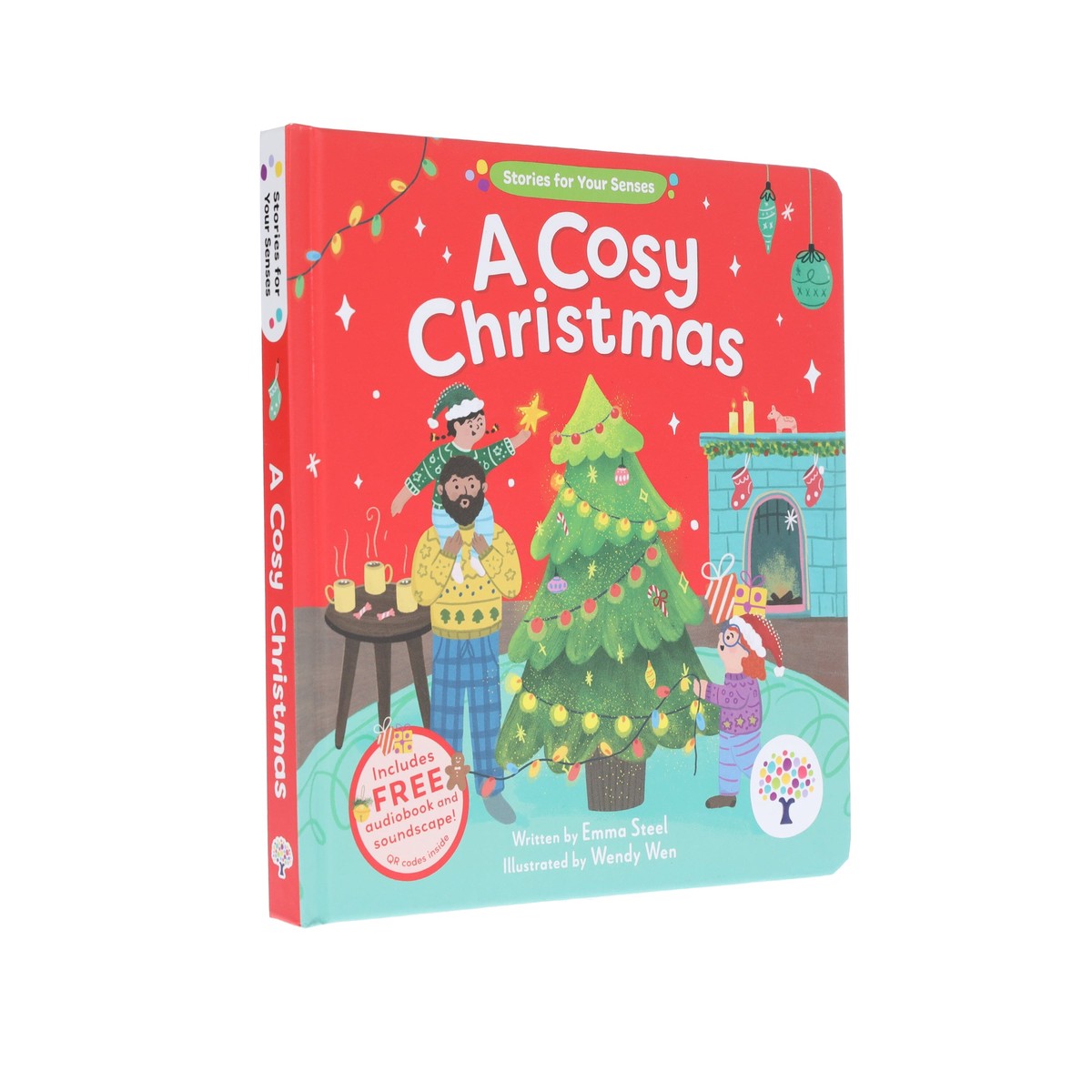 A Cosy Christmas (Stories for Your Senses) by Emma Steel - Ages 3-5 - Board Book (Includes Free Audiobook & Soundscape!)