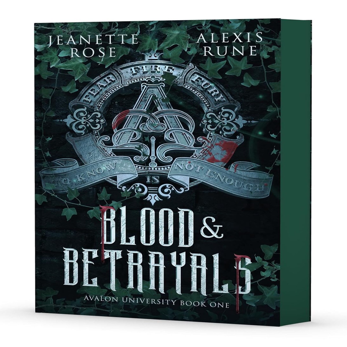 Blood & Betrayals by Jeanette Rose & Alexis Rune (Avalon University, Book One) - Fiction - Sprayed Edges - Paperback