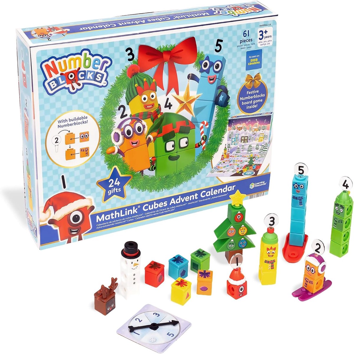 Learning Resources: Numberblocks MathLink Cubes Advent Calendar - Ages 3+ - Educational Toy