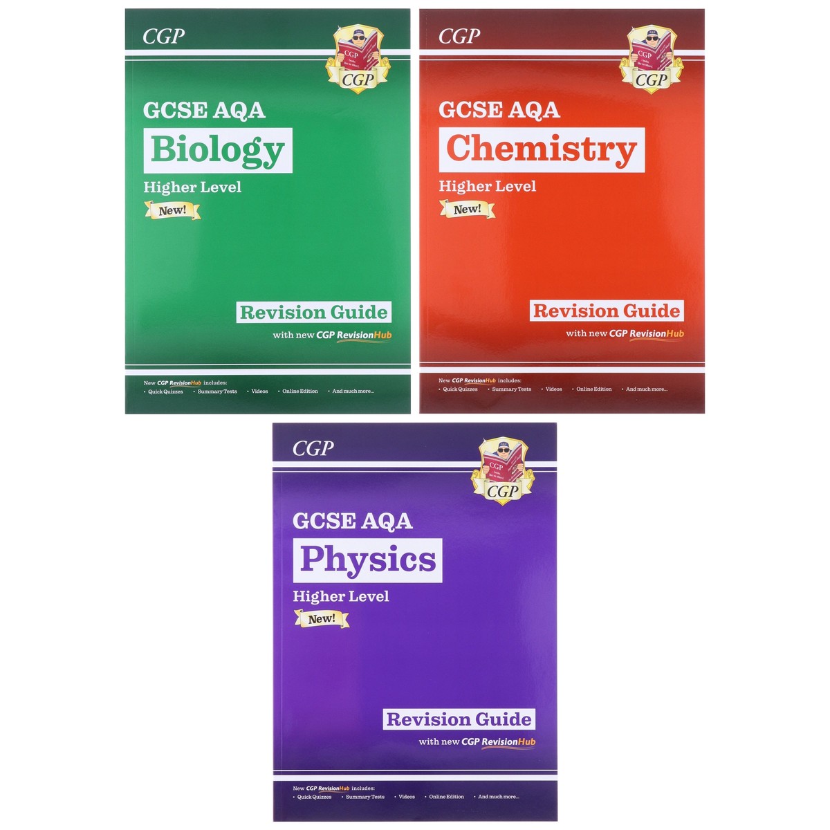 CGP GCSE Science AQA Higher Revision Guide with CGP RevisionHub 3 Books Set - Paperback