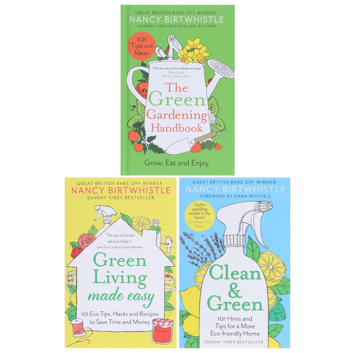 Damaged - Nancy Birtwhistle Green Gardening 3 Books Set - Non Fiction- Hardback/Paperback - V 42