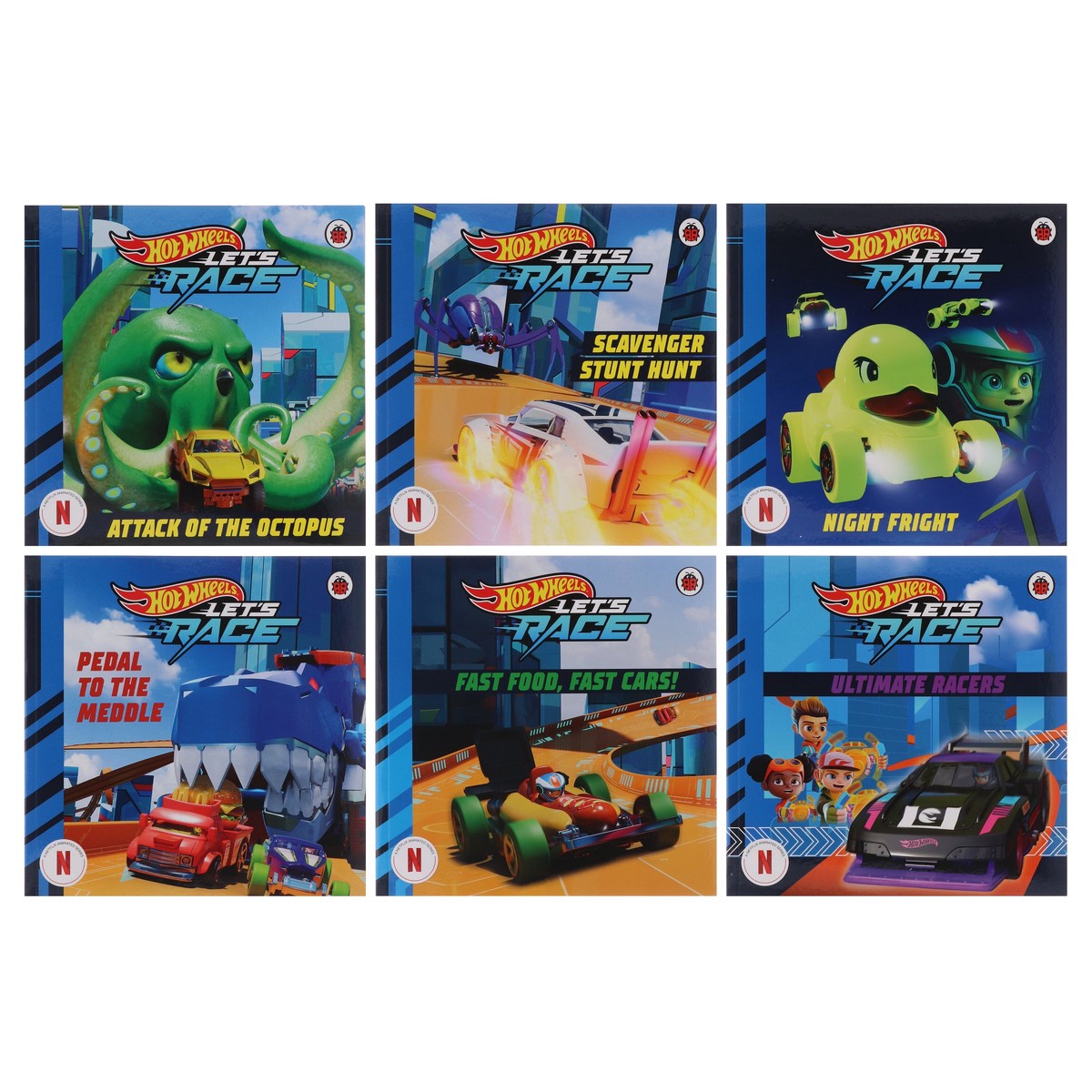 Hot Wheels: Lets Race Collection 6 Picture Storybook Collection Set - Ages 3+ - Paperback