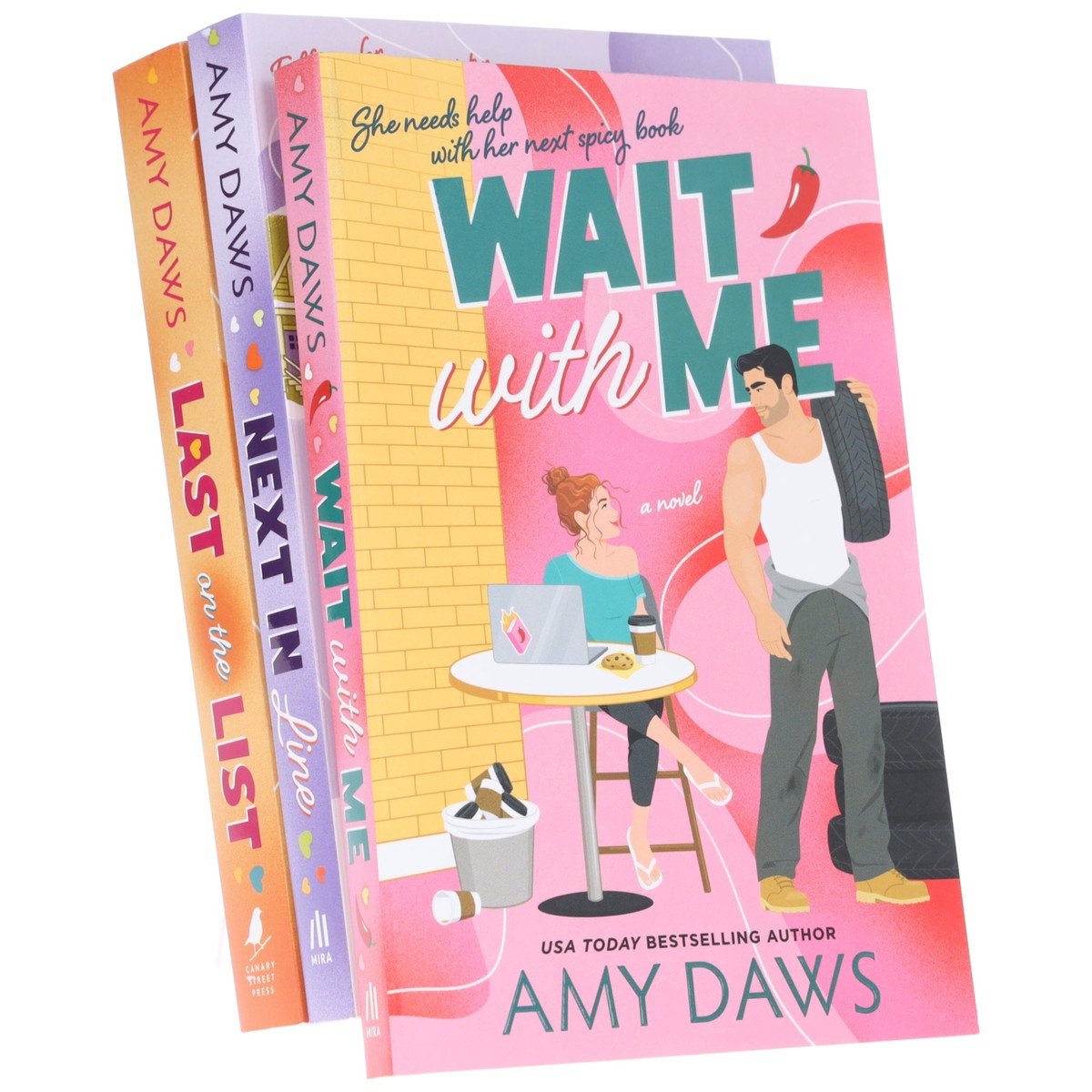 Wait With Me Series by Amy Daws 3 Book Sprayed Edges Collection Set - Fiction - Paperback